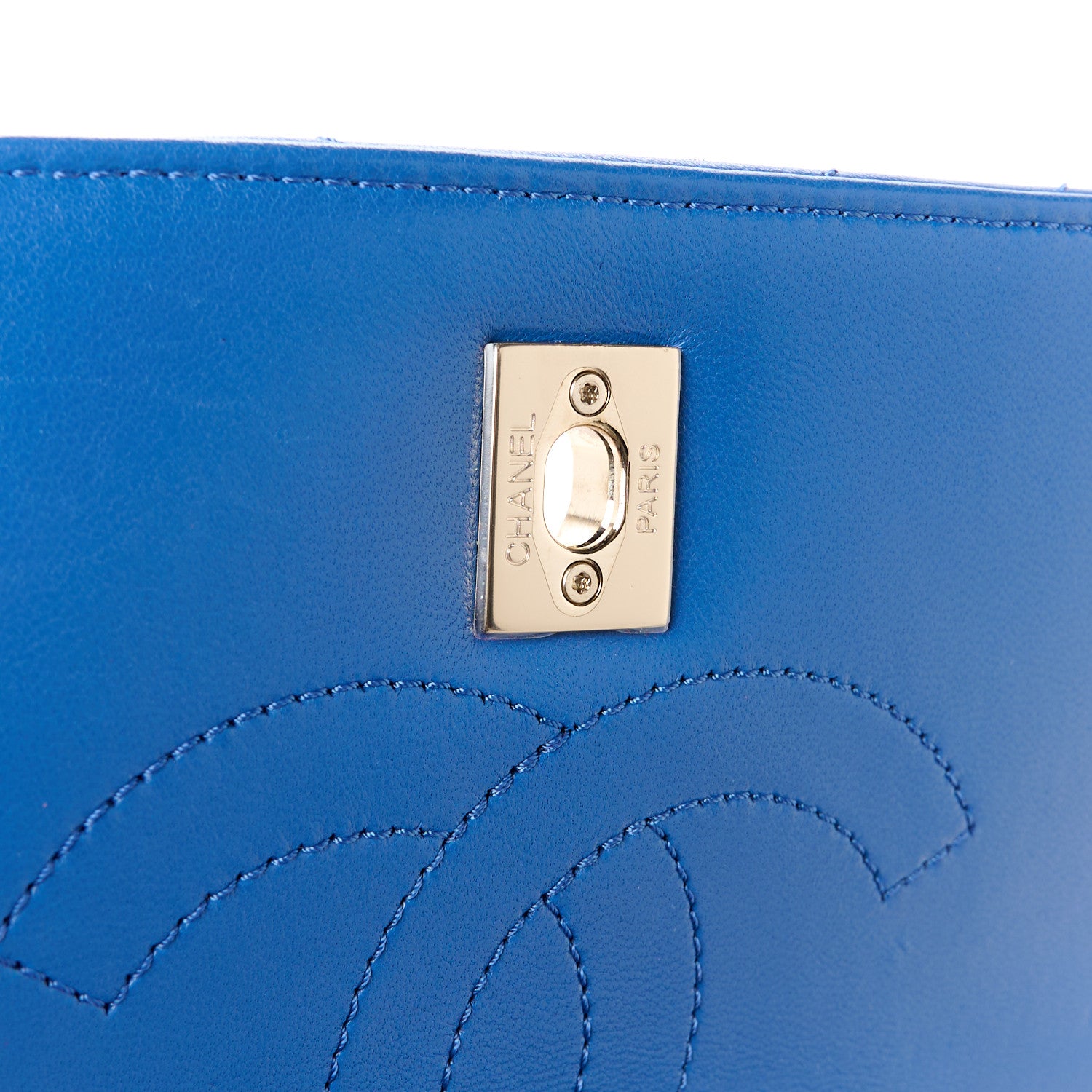 Chanel Lambskin Chevron Quilted Small Trendy CC Dual Handle Flap Bag Blue 5 of 11