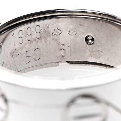 Cartier 18K White Gold 7mm Astro LOVE Ring 51 5.75 6 of 6