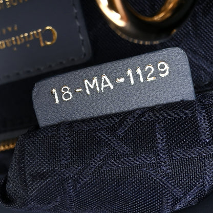 Christian Dior Lambskin Cannage Small My ABCDior Lady Dior Denim Blue 7 of 10