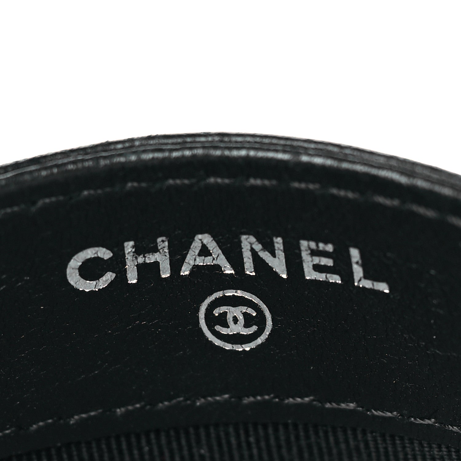 Chanel Lambskin Chevron Quilted Card Holder Black 6 of 10