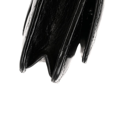 Chanel Metallic Aged Calfskin Quilted Reissue Wallet On Chain WOC Black 12 of 12