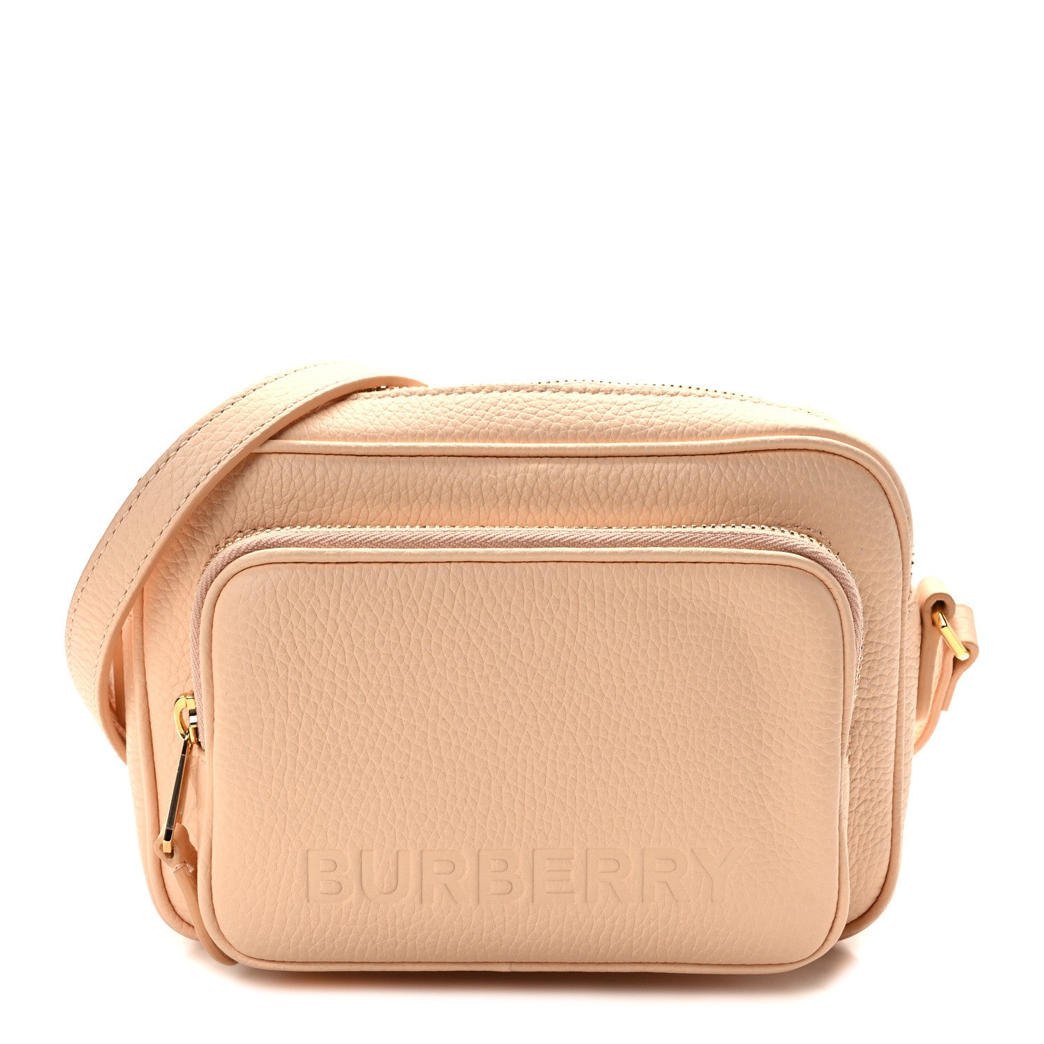 Burberry Grained Calfskin Small Camera Bag Peach Pink 1 of 9