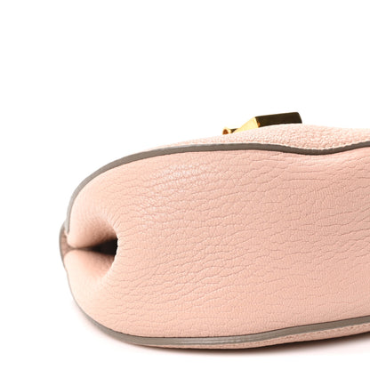Chloe Grained Lambskin Mini Drew Shoulder Bag Cement Pink 8 of 9