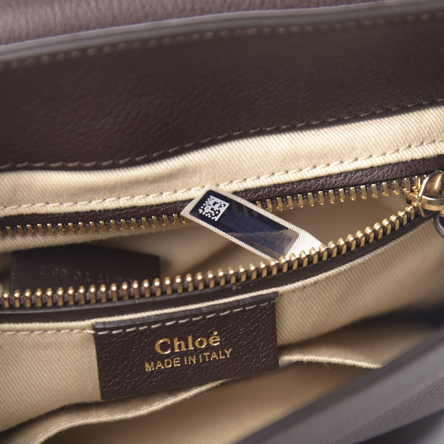 Suede Calfskin Small Faye Backpack Carbon Brown