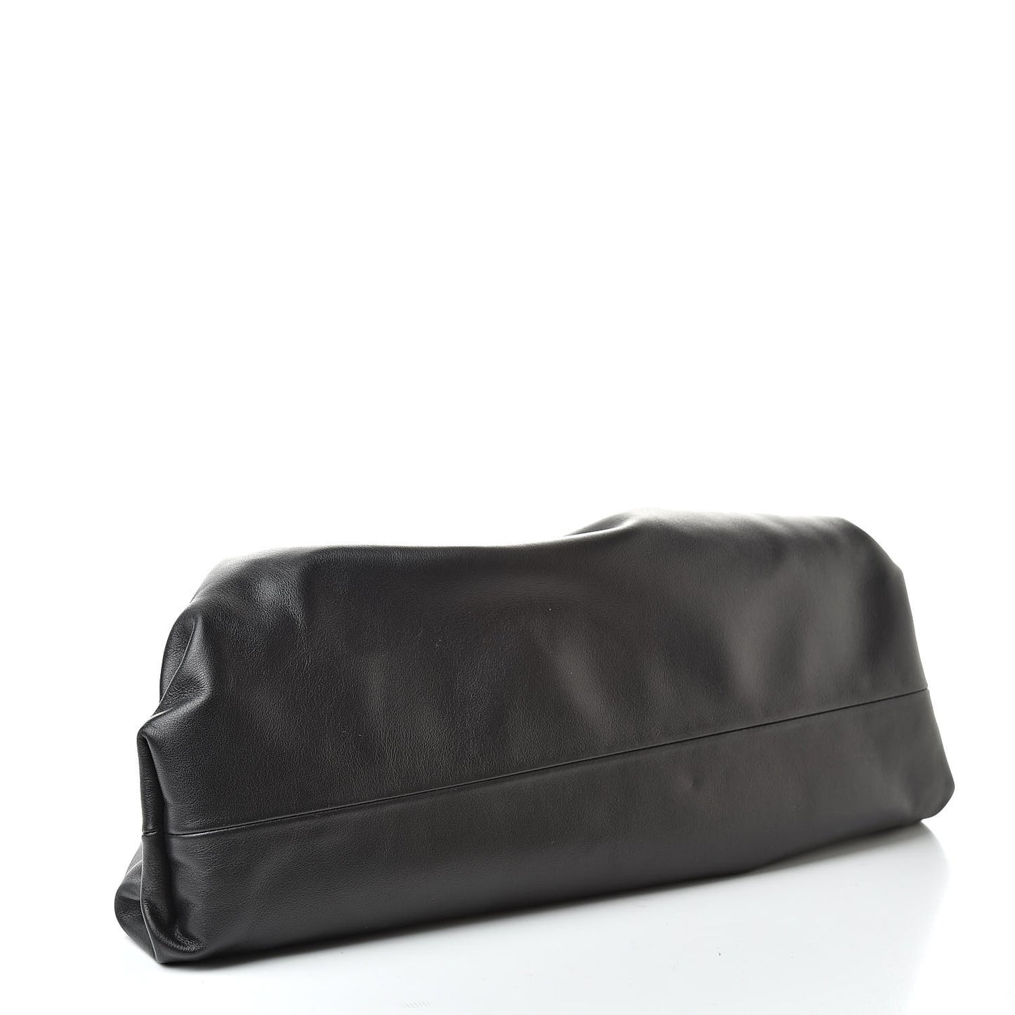 Smooth Butter Calf The Pouch Oversized Clutch Black