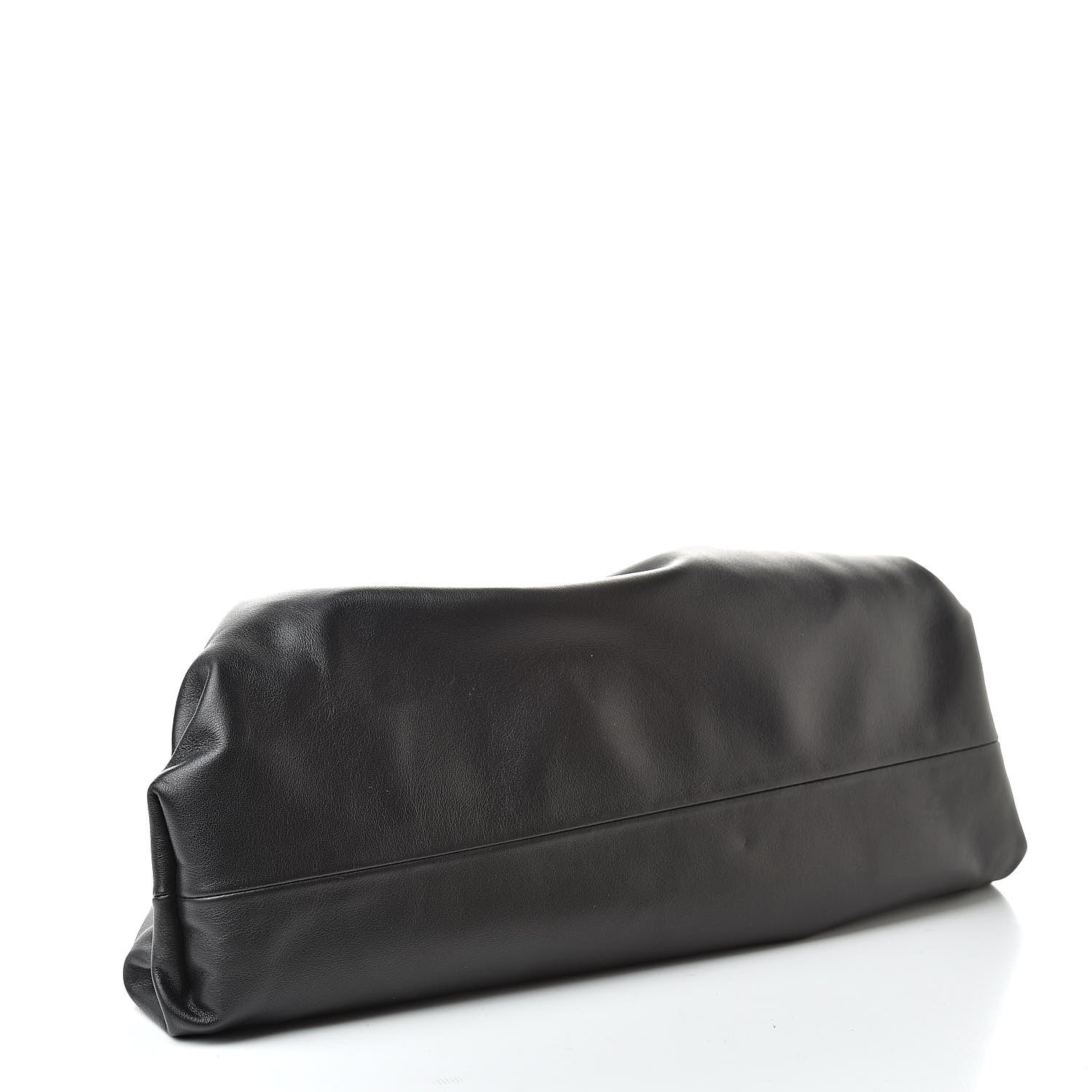 Bottega Veneta Smooth Butter Calf The Pouch Oversized Clutch Black 4 of 8