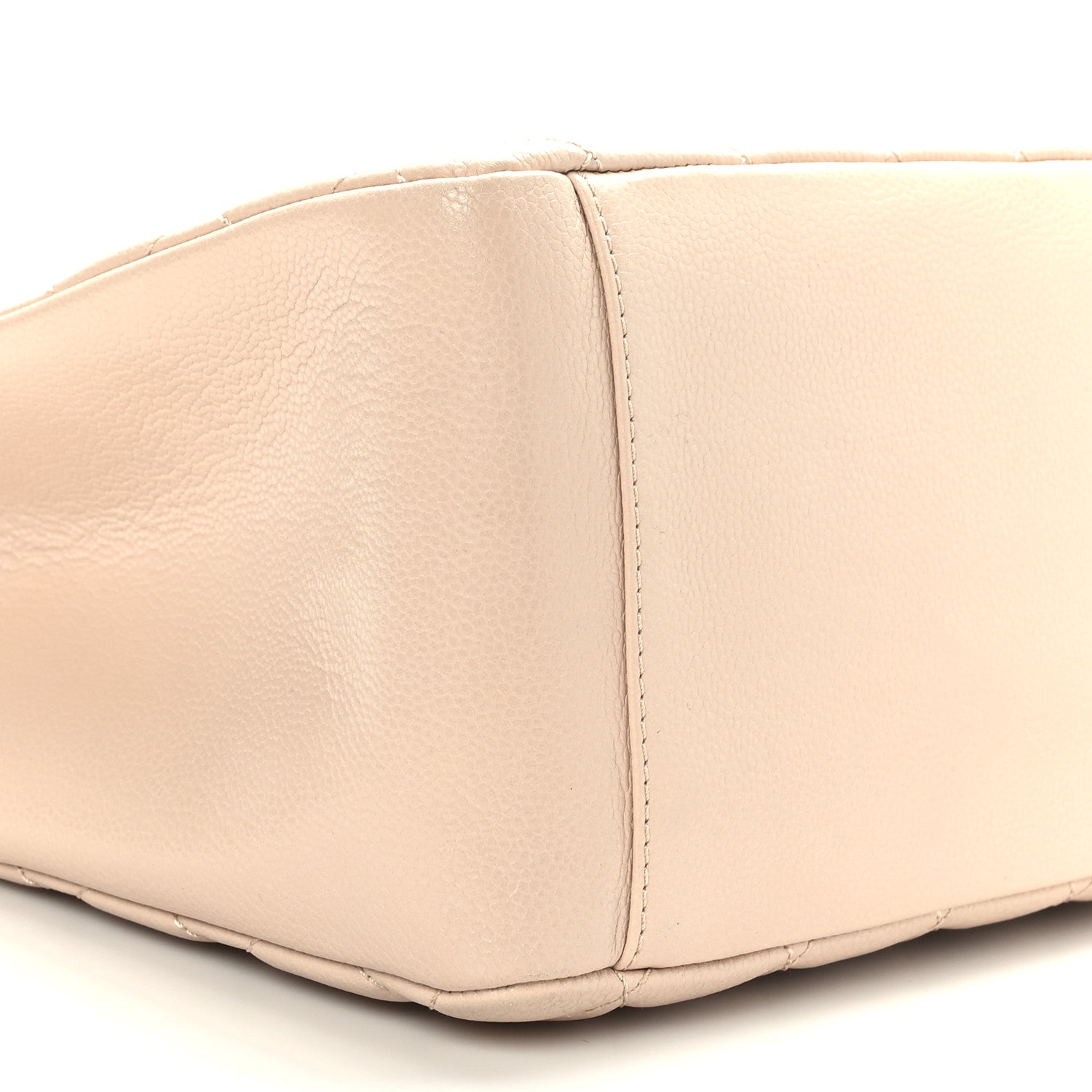 Chanel Caviar Quilted Grand Shopping Tote GST Beige 9 of 10