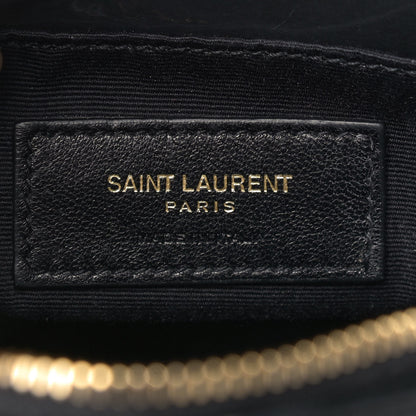 Saint Laurent Calfskin Matelasse Monogram Lou Belt Bag Black 6 of 9