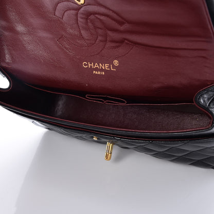 Chanel Lambskin Quilted Medium Double Flap Black 5 of 10