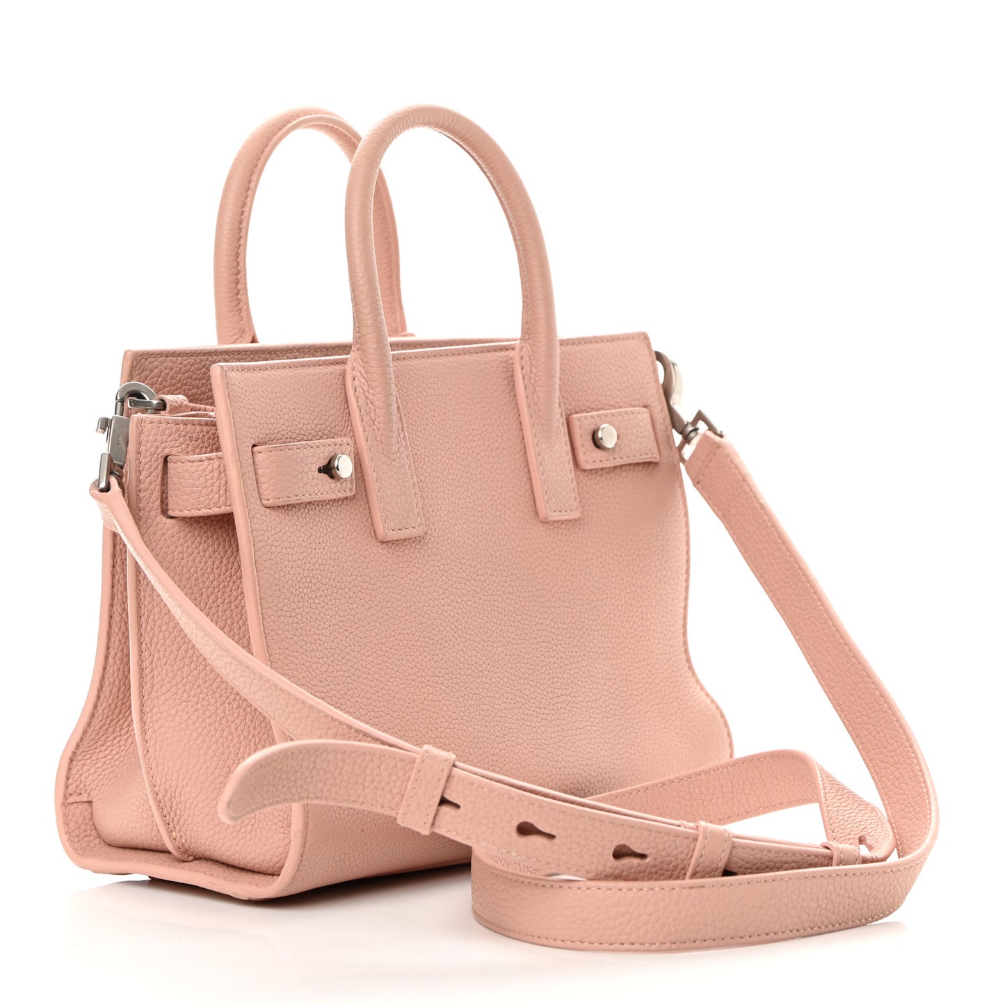 Grained Calfskin Nano Supple Sac De Jour Antique Rose