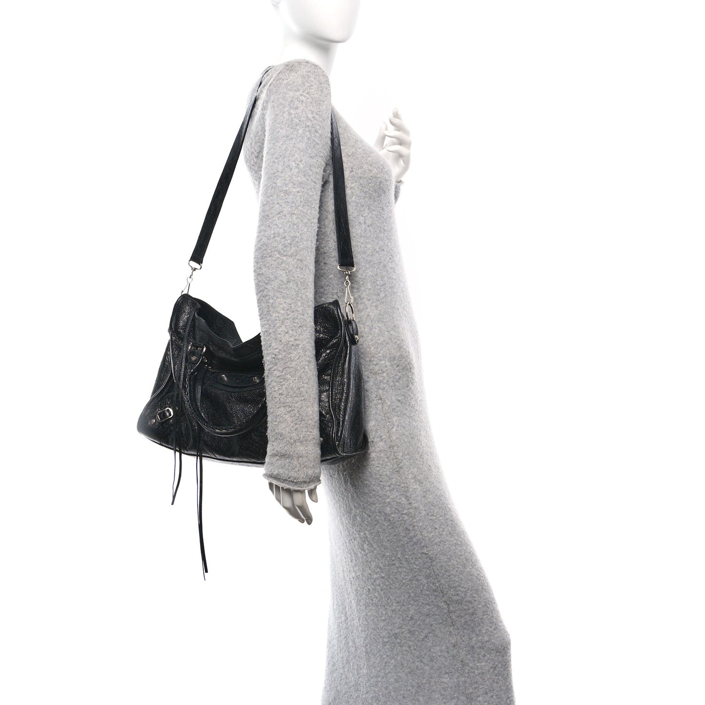 Agneau Arena Silver Hardware Medium Le City Black