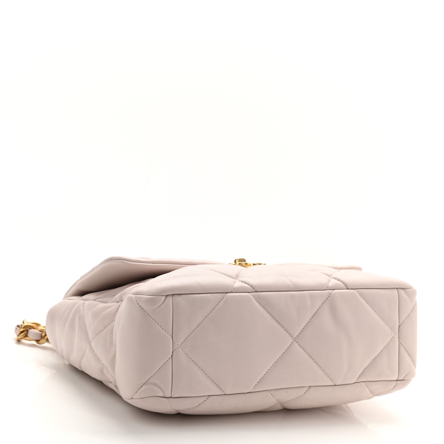Chanel Lambskin Quilted Large Chanel 19 Flap Light Purple 4 of 11