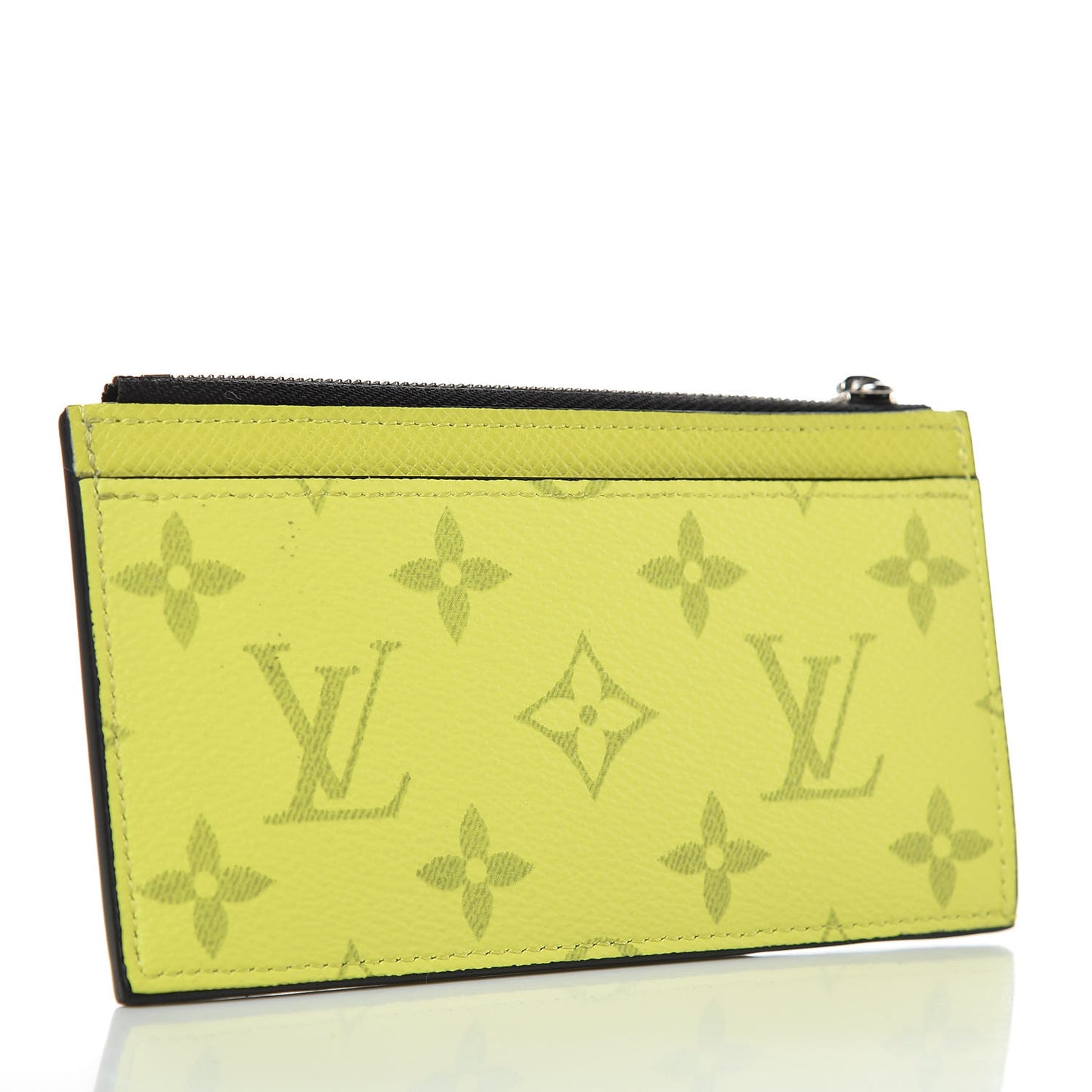 Monogram Taiga Coin Card Holder Yellow