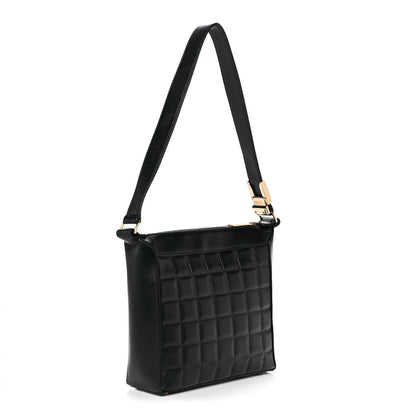 Chanel Lambskin Chocolate Bar Quilted Small Shoulder Bag Black 2 of 9