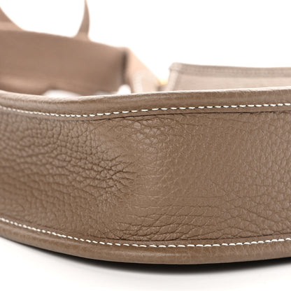 Hermes Taurillon Clemence Evelyne TPM Etoupe 9 of 11