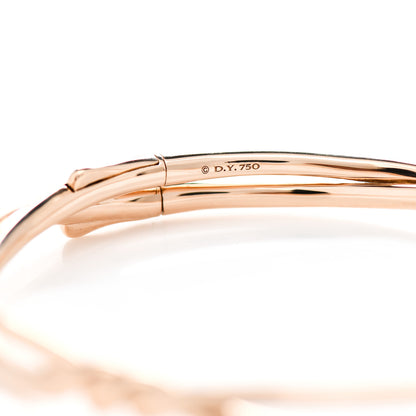 David Yurman 18K Rose Gold Continuance Center Twist Bracelet 4 of 4