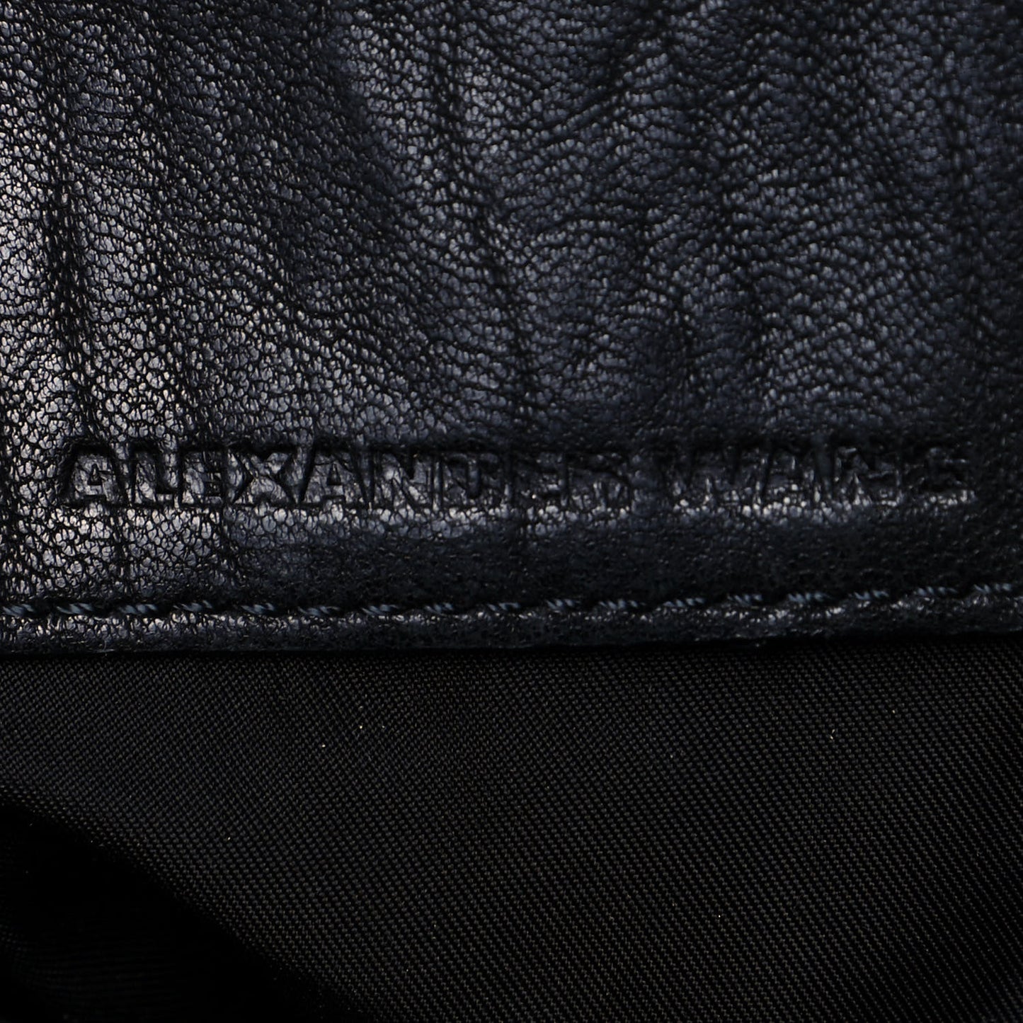 Pebbled Lambskin Diego Bucket Black Rose Gold Hardware