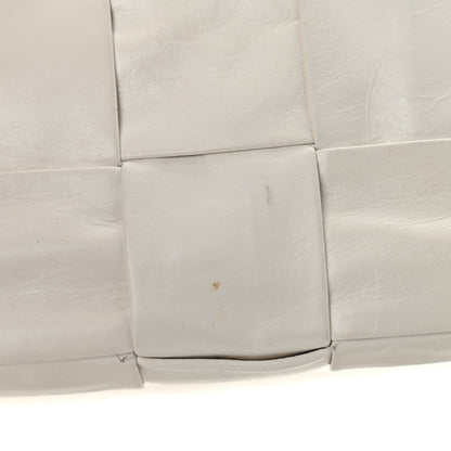 Bottega Veneta Lambskin Maxi Intrecciato Cassette Crossbody Bag White 16 of 16