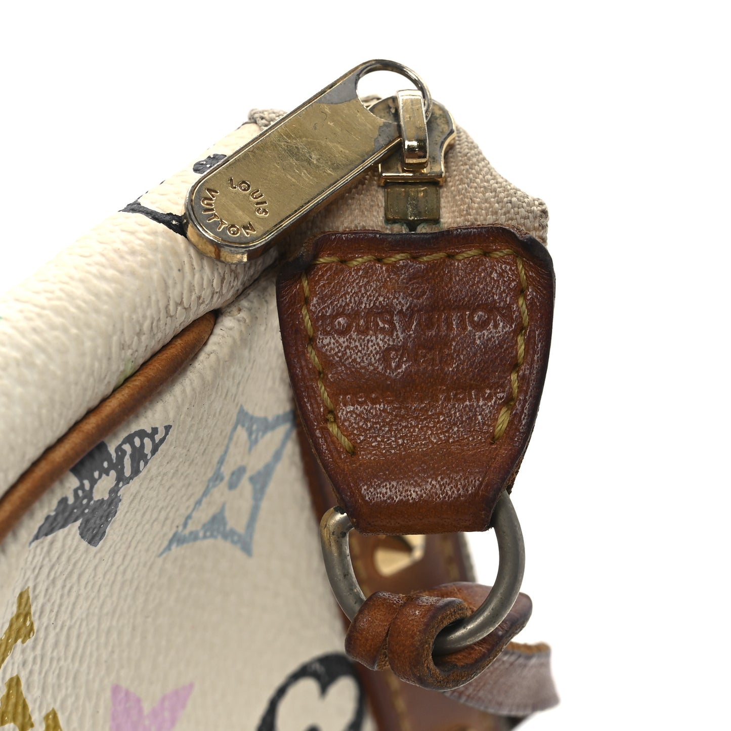 Monogram Multicolor Pochette Accessories White