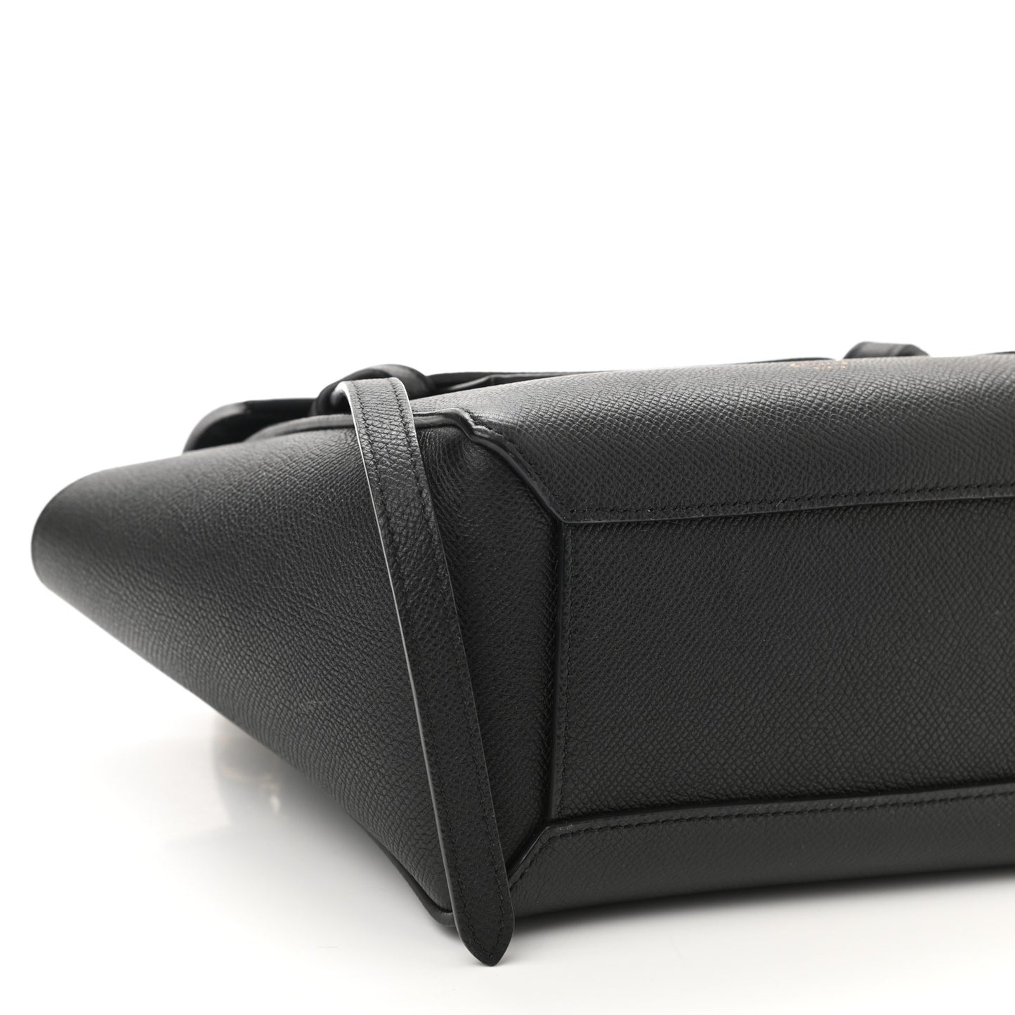 Grained Calfskin Nano Belt Bag Black