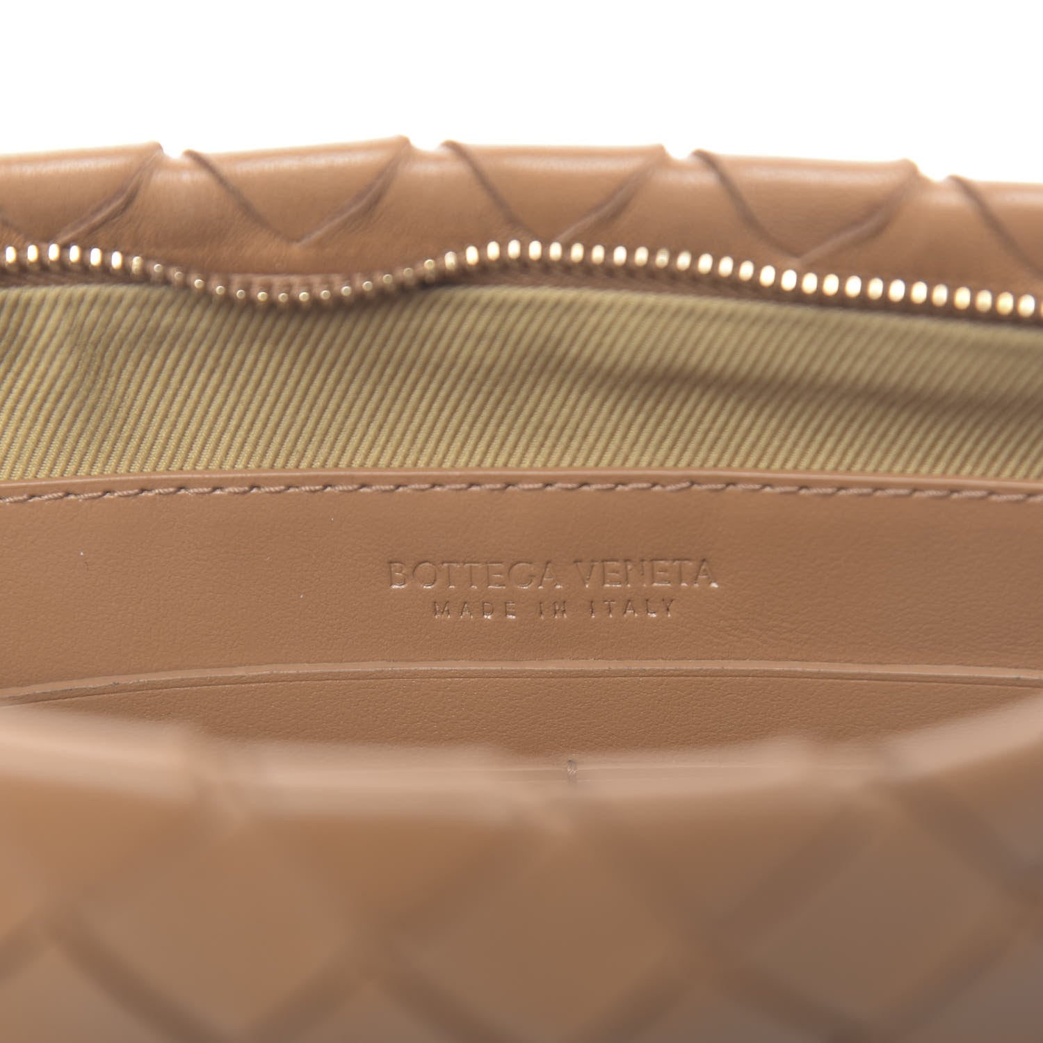 Bottega Veneta Nappa Intrecciato Zip Pouch Light Brown 6 of 6