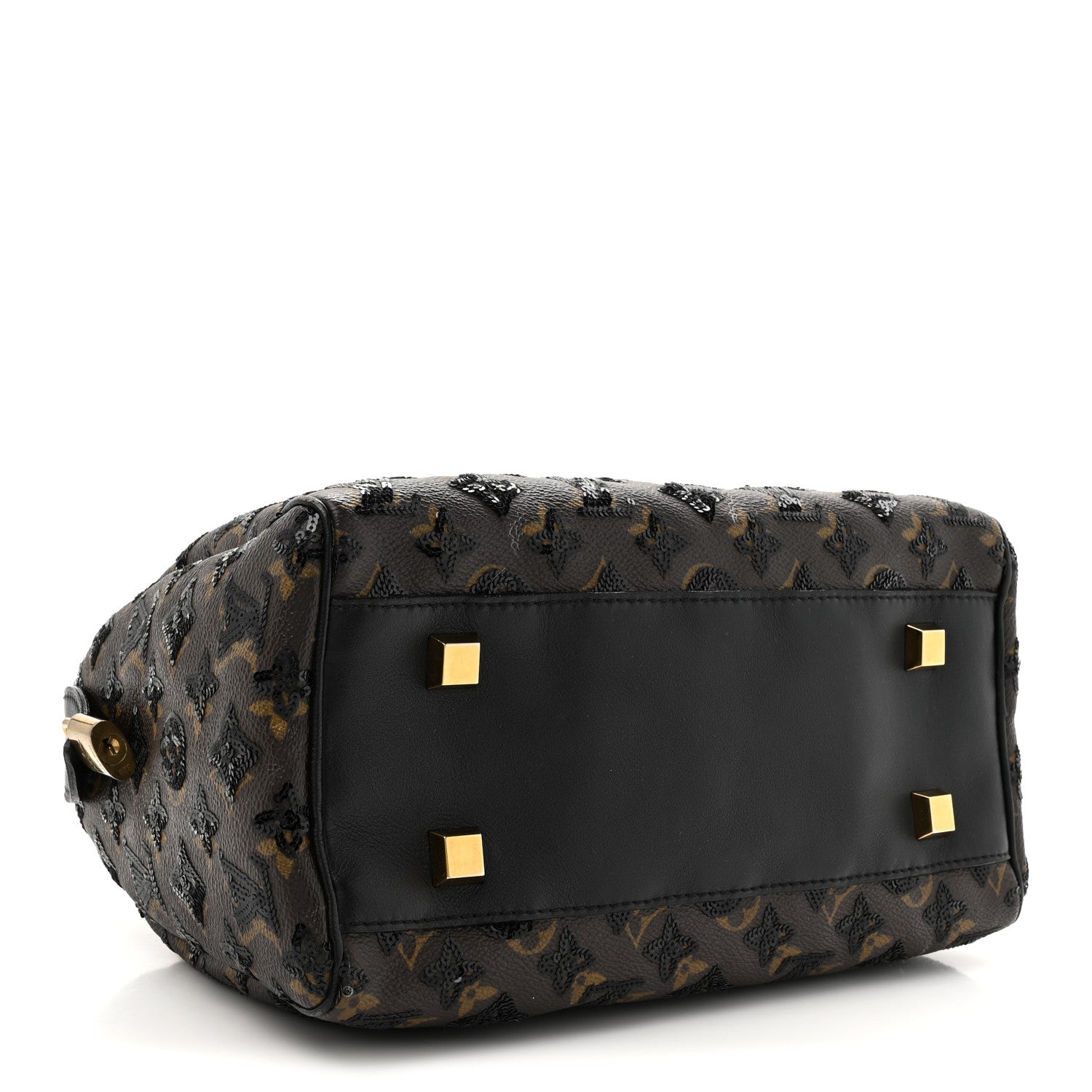Louis Vuitton Monogram Sequins Eclipse Speedy 28 Black 4 of 11