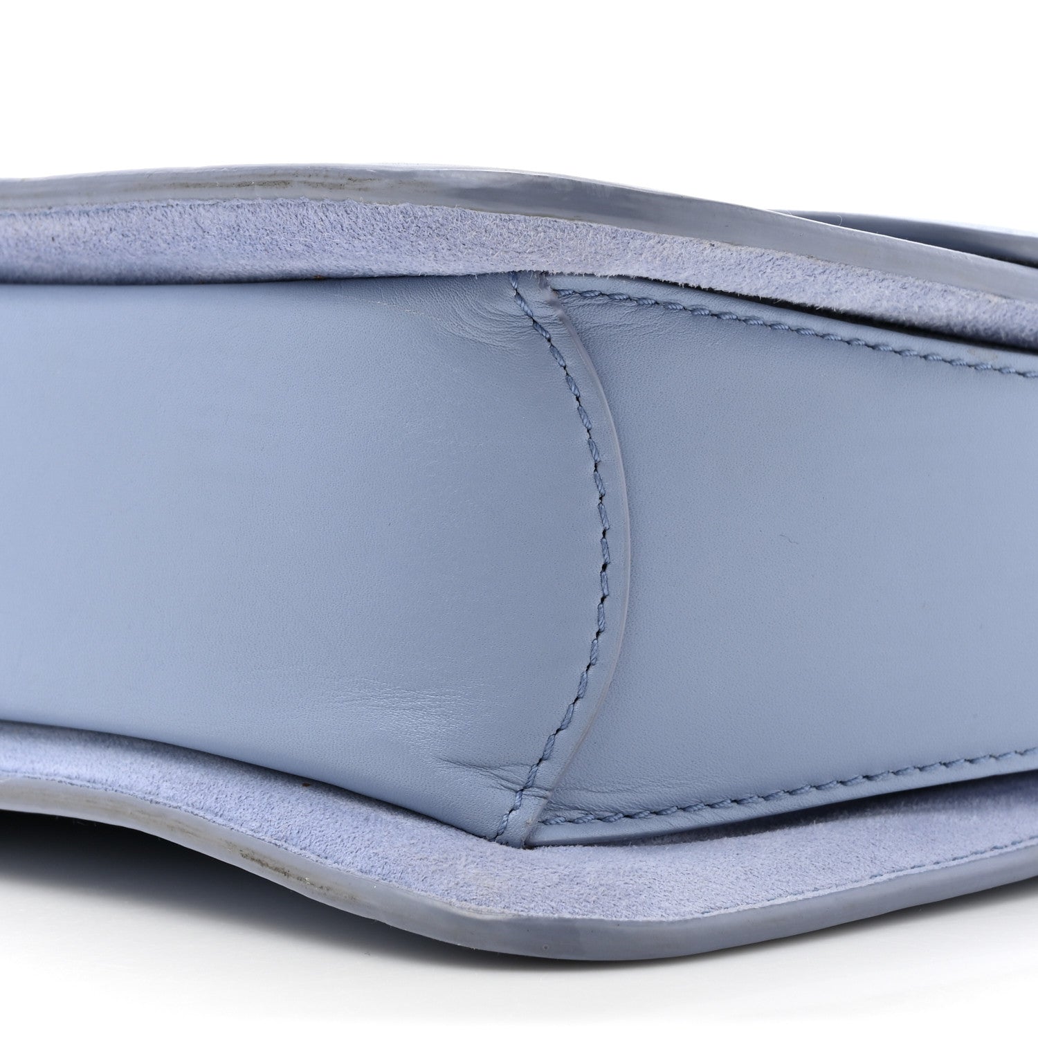 Loro Piana Calfskin Artemis Shoulder Bag Blue 8 of 19