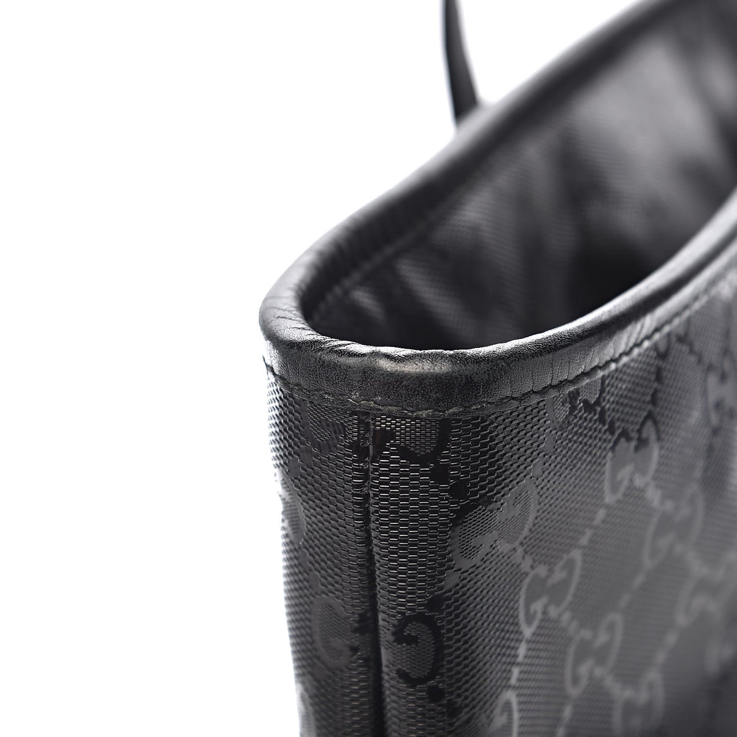 Imprime Monogram Medium Zippered Shopping Tote Black
