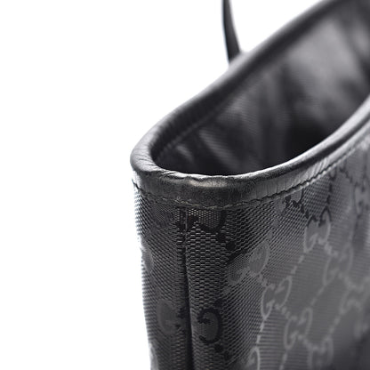 Gucci Imprime Monogram Medium Zippered Shopping Tote Black 11 of 13