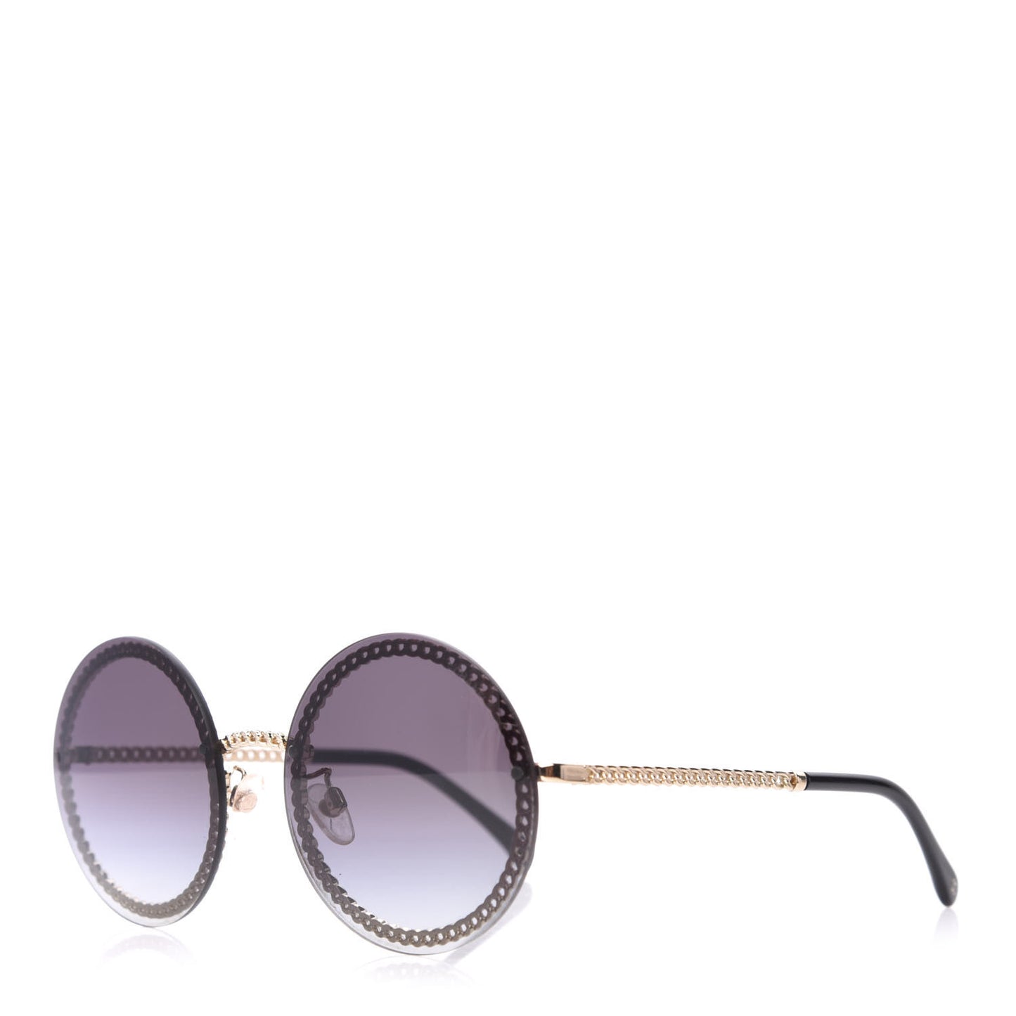 Round Chain Sunglasses 4245 Gold