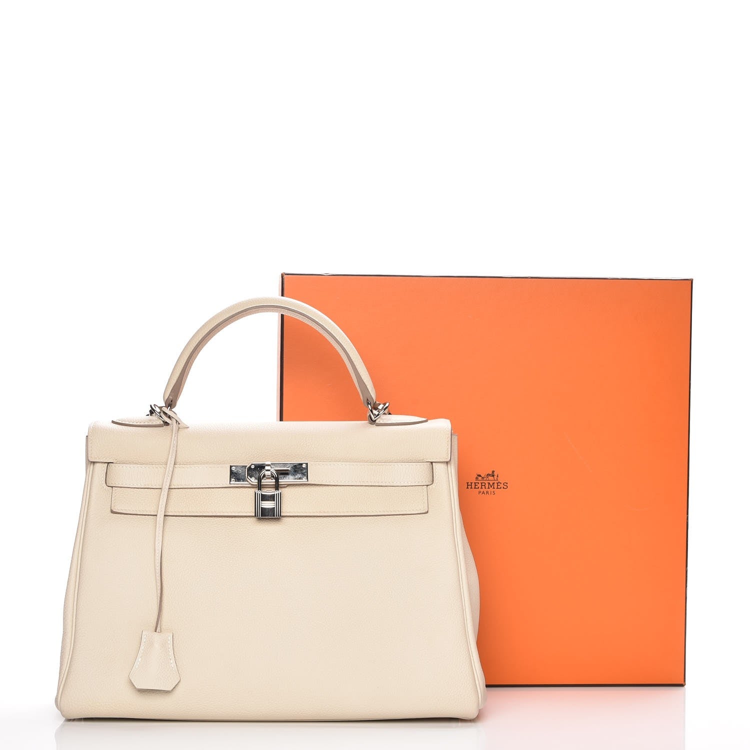 Hermes Togo Kelly Retourne 32 Craie 29 of 29