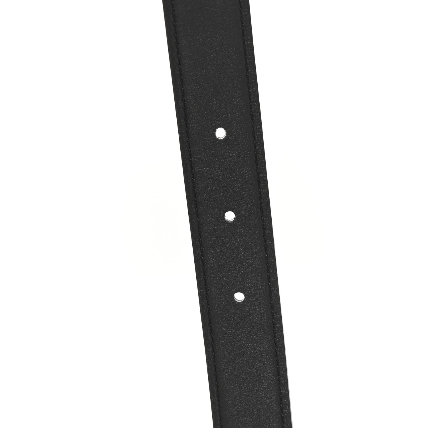 Hermes Swift Epsom 24mm Mini Constance H Belt 75 30 Black Etoupe 4 of 5