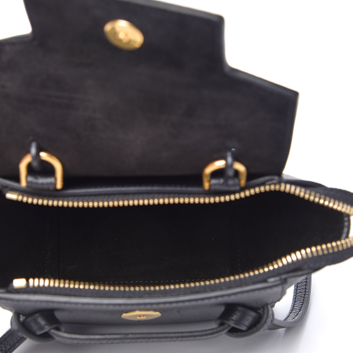 Celine Grained Calfskin Pico Belt Bag Black 5 of 9