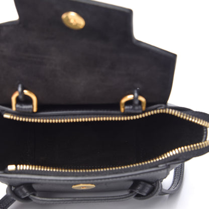 Celine Grained Calfskin Pico Belt Bag Black 5 of 9