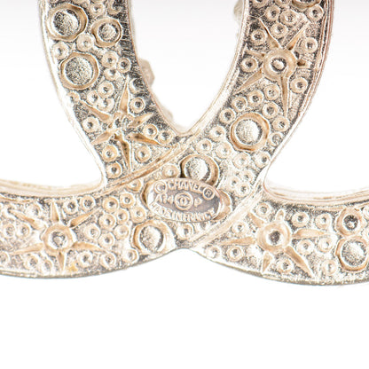 Chanel Crystal CC Brooch Silver 4 of 4