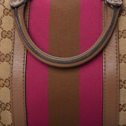 Gucci Monogram Vintage Web Medium Boston Maple Brown 16 of 19