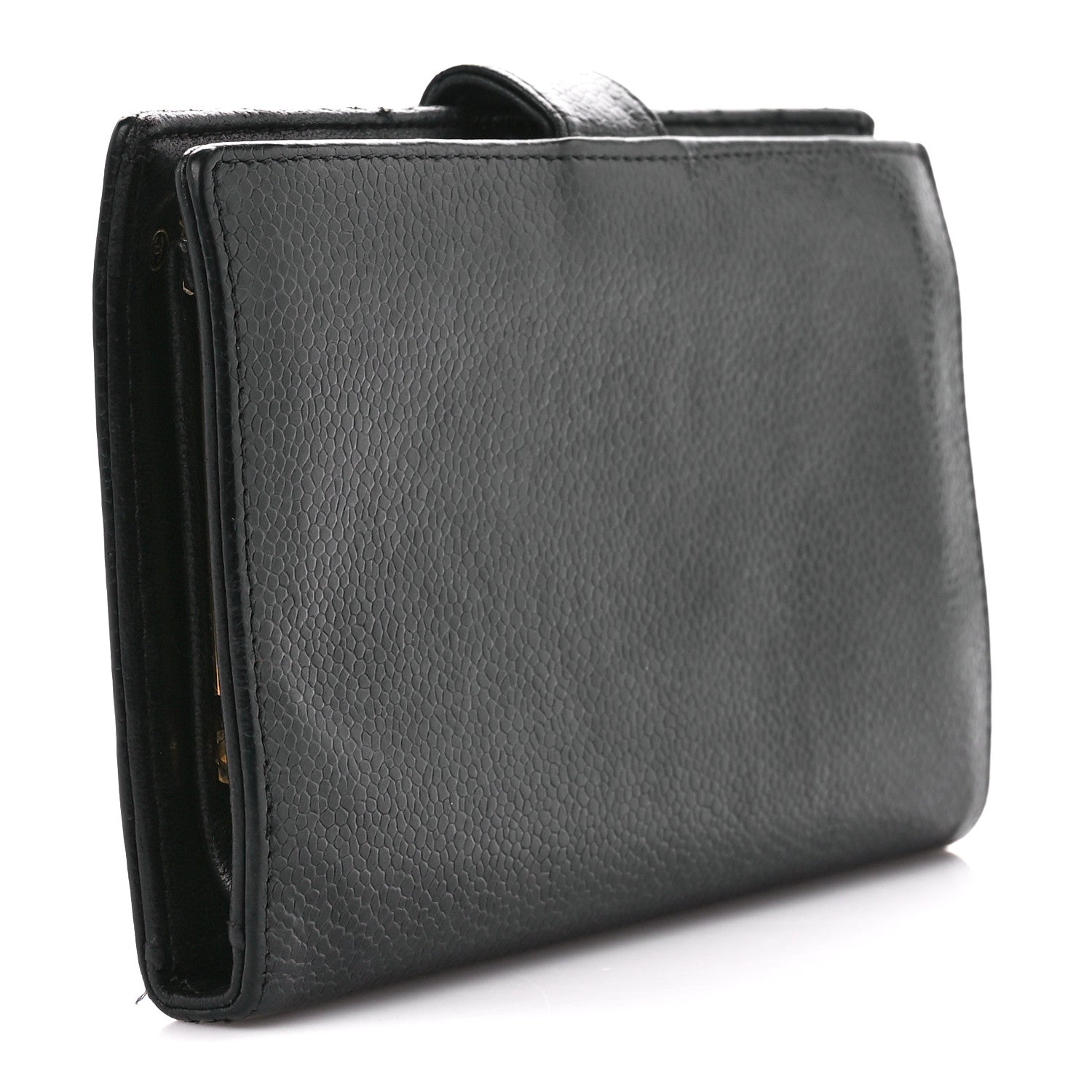 Chanel Caviar Timeless CC Zipped Pocket Wallet Black 3 of 14
