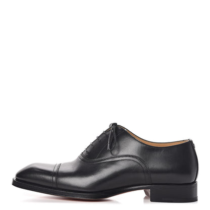 Hermes Calfskin Mens Philip Oxford 41.5 Black 1 of 8