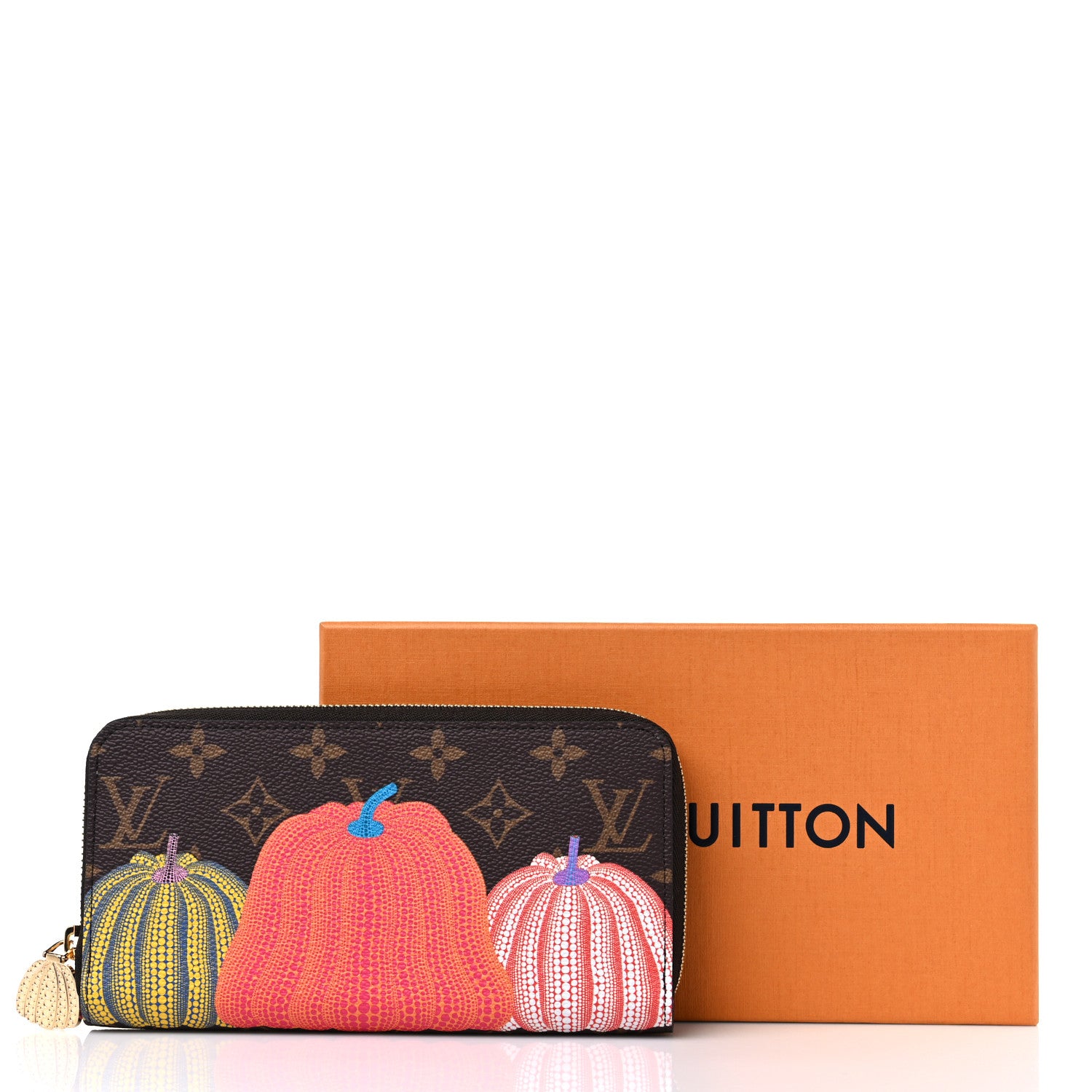 Louis Vuitton LV X YK Monogram Kusama Pumpkin Zippy Wallet 9 of 9