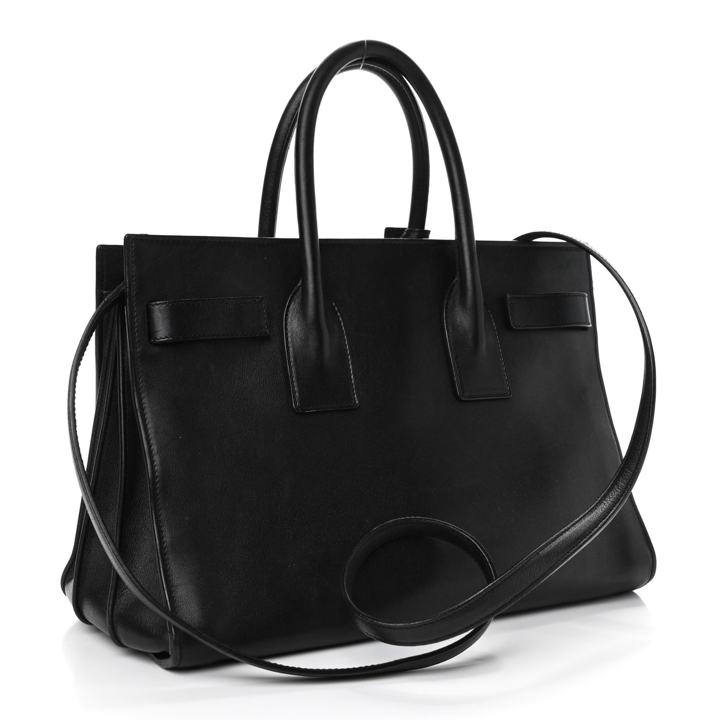 Calfskin Small Sac De Jour Black