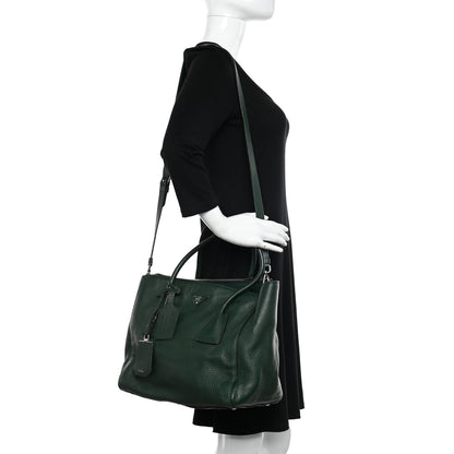 Prada Vitello Daino Shopping Tote Foresta 2 of 19