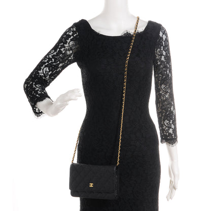 Chanel Caviar Quilted Wallet On Chain WOC Black 2 of 9