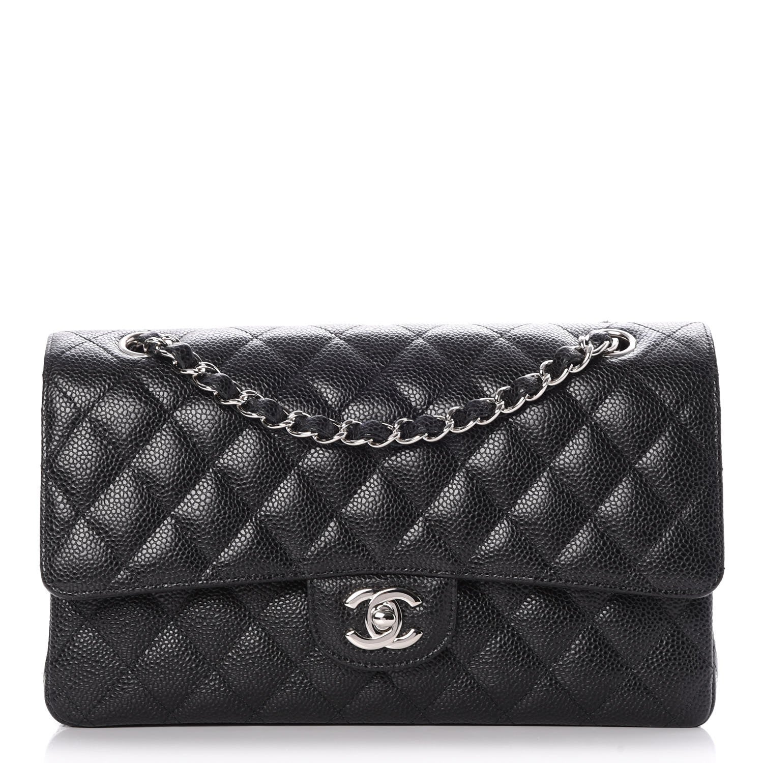 Chanel Caviar Quilted Medium Double Flap Black 1 of 8