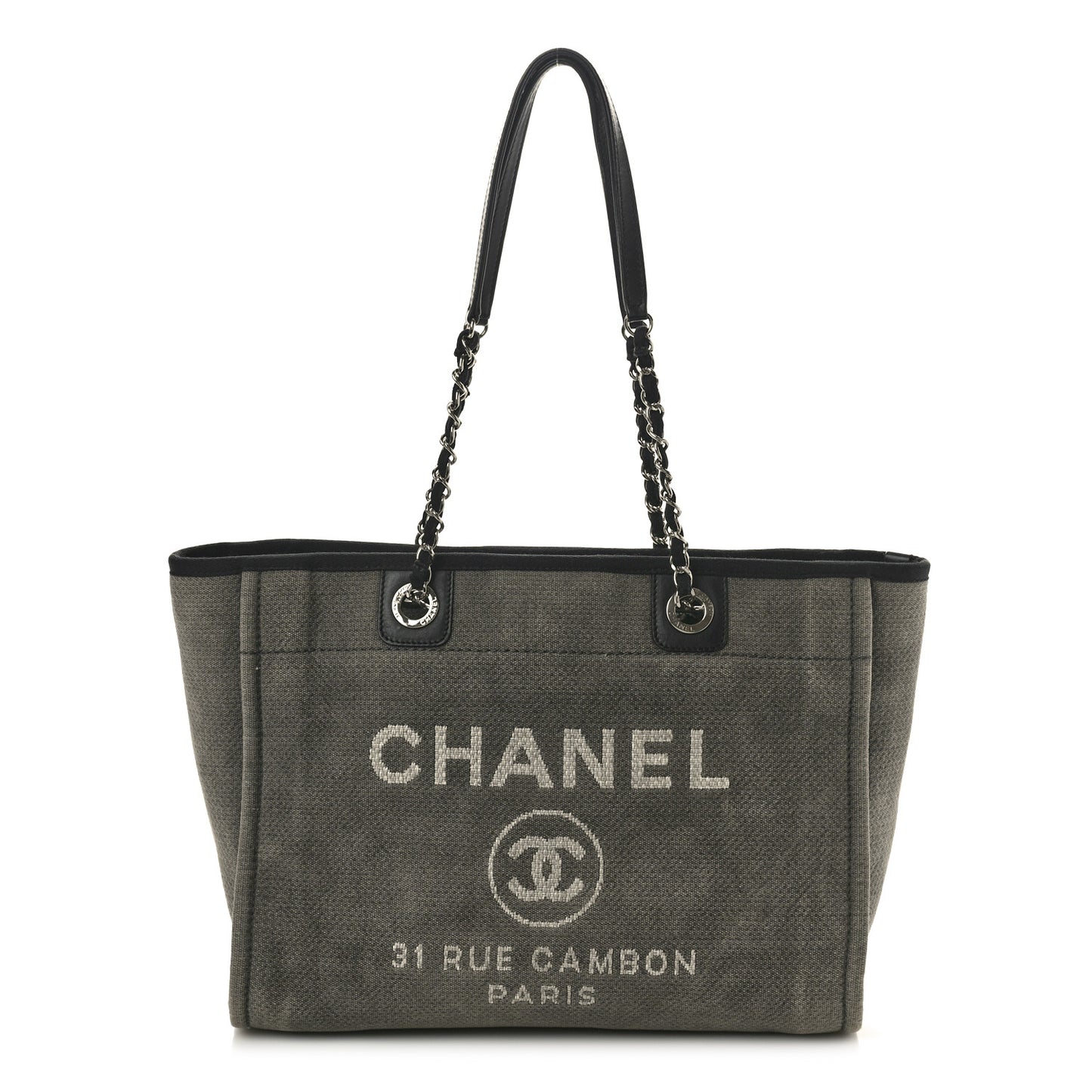 Canvas Small Deauville Tote Grey