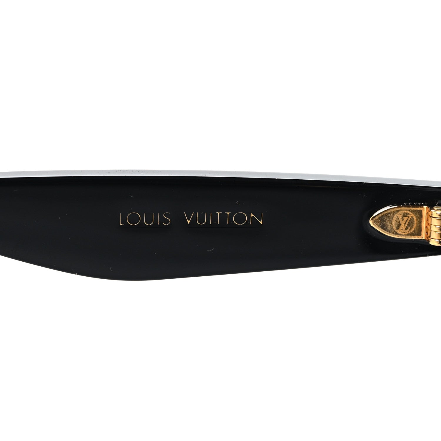 Louis Vuitton Acetate Nylon LV Script Square Sunglasses Z2970W Black 5 of 9