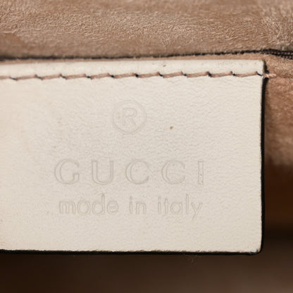 Gucci Calfskin Mini Sylvie Chain Shoulder Bag White 6 of 10