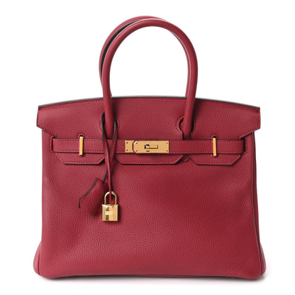 Hermes Togo BIRKIN 30 Rouge Grenat 1 of 10