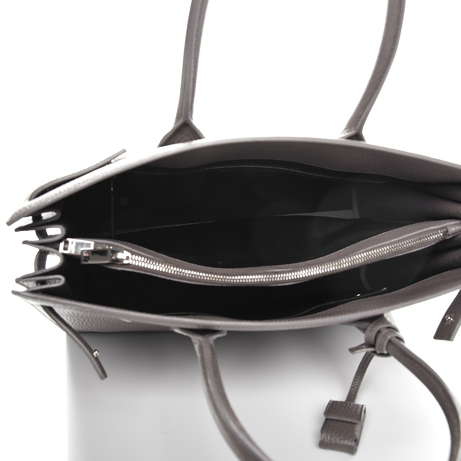 Saint Laurent Grained Calfskin Large Sac de Jour Carryall Earth 5 of 12