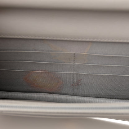 Chanel Caviar Quilted Boy Wallet On Chain WOC Grey 12 of 19