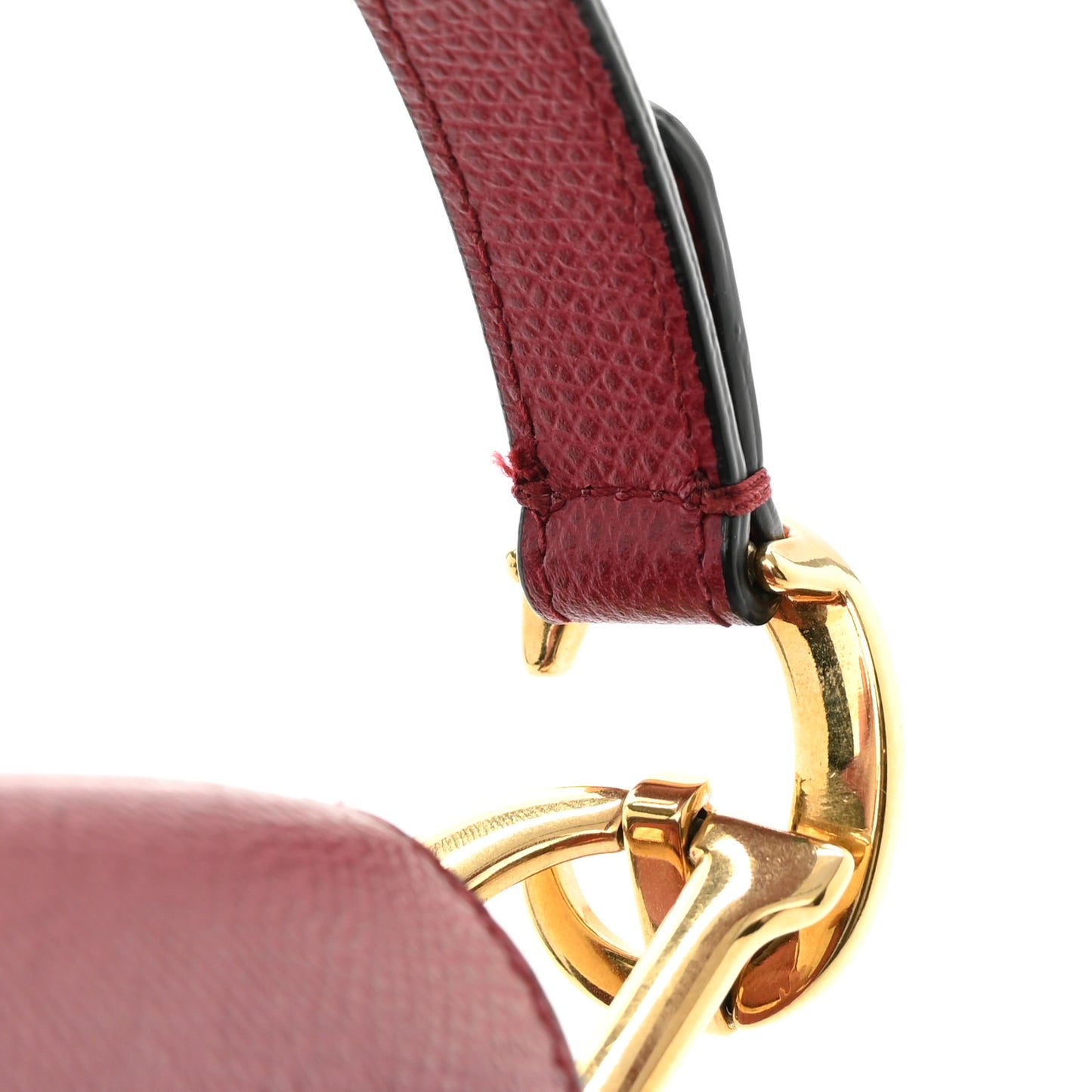 Calfskin Mini Saddle Bag Red